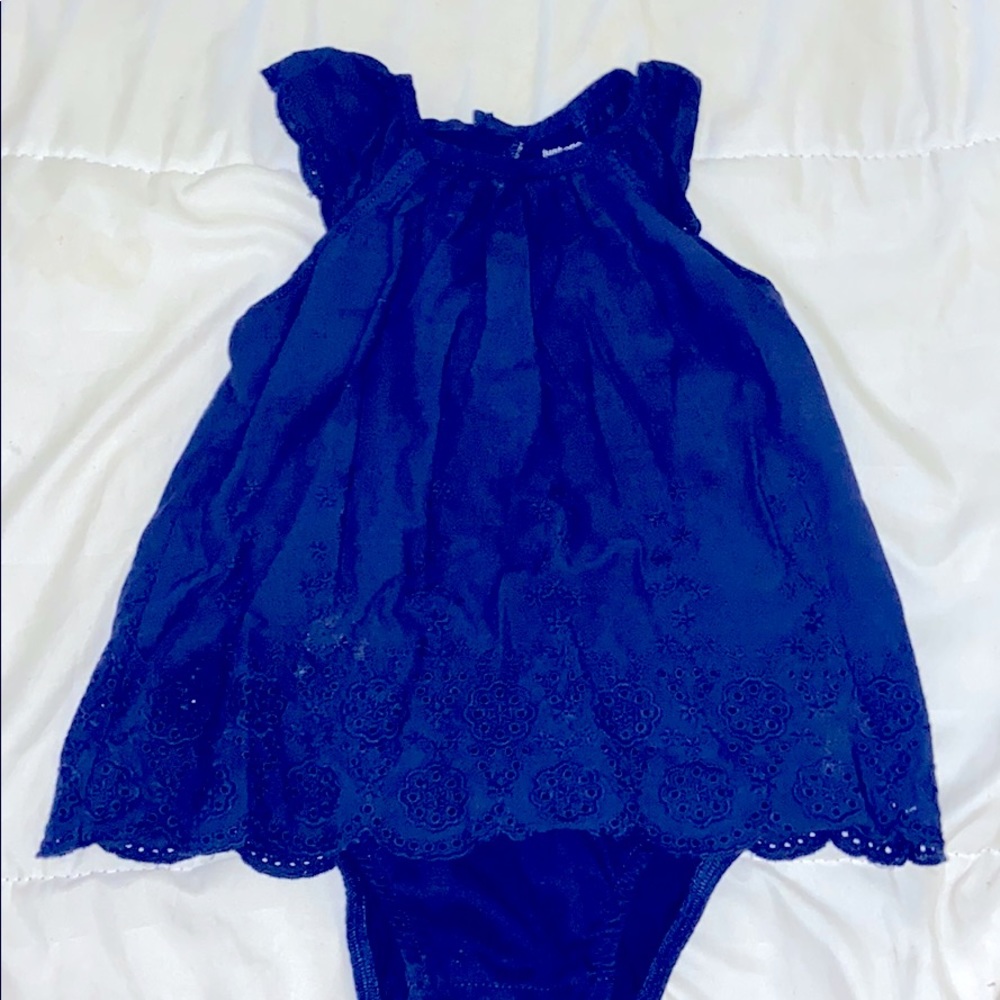 Formal navy blue infant dress 9months